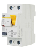 Выключатель дифференциального тока (УЗО) 2п 25А 30мА тип A ВД1-63 KARAT IEK MDV11-2-025-030 ТехноИмпульс