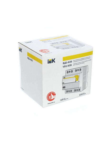 Выключатель дифференциального тока (УЗО) 4п 40А 300мА тип ACS ВД1-63S KARAT IEK MDV12-4-040-300 ТехноИмпульс