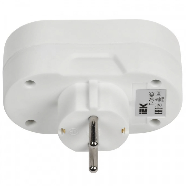 Разветвитель 2-м 16А IP20 Т-01/02 кругл. IEK WTP10-16-02 ТехноИмпульс