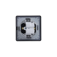 Розетка 1-м СП Glossa 16А IP44 с заземл. защ. шторки с крышкой в сборе алюм. SE GSL000348 ТехноИмпульс