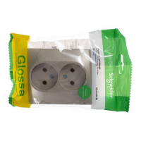 Розетка 2-м СП Glossa 16А IP20 без заземл. в сборе титан SE GSL000420 ТехноИмпульс