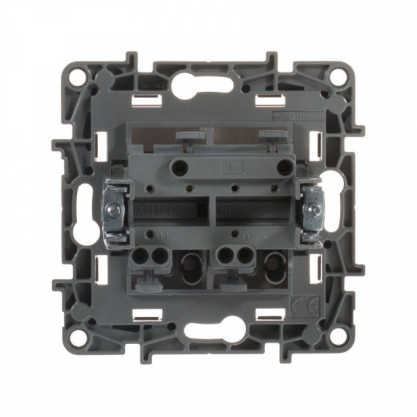 Выключатель 2-кл. СП Etika 10А IP20 250В 10AX безвинтов. зажимы механизм бел. IEK 672202 ТехноИмпульс