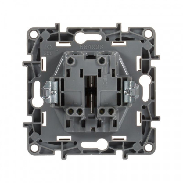 Выключатель 2-кл. СП Etika 10А IP20 250В 10AX безвинтов. зажимы механизм сл. кость IEK 672302 ТехноИмпульс