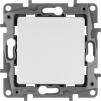 Переключатель 1-кл. СП Etika 10А IP20 250В 10AX безвинтов. зажимы механизм бел. IEK 672205 ТехноИмпульс