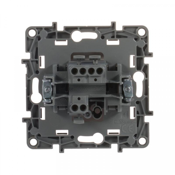 Переключатель 1-кл. СП Etika 10А IP20 250В 10AX безвинтов. зажимы механизм бел. IEK 672205 ТехноИмпульс