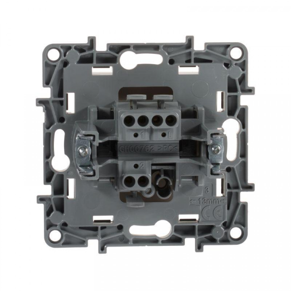 Переключатель 1-кл. СП Etika 10А IP20 250В 10AX безвинтов. зажимы механизм сл. кость IEK 672305 ТехноИмпульс