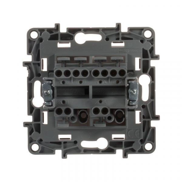 Переключатель 2-кл. СП Etika Plus 10А IP20 250В 10AX безвинтов. зажимы механизм сл. кость IEK 672312 ТехноИмпульс