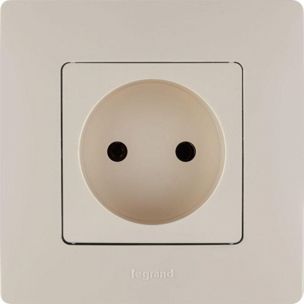 Розетка 1-м СП Etika 16А IP20 250В 2P без заземл. немецк. стандарт винтов. клеммы механизм сл. кость IEK 672320 ТехноИмпульс