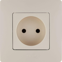 Розетка 1-м СП Etika 16А IP20 250В 2P без заземл. немецк. стандарт винтов. клеммы механизм сл. кость IEK 672320 ТехноИмпульс