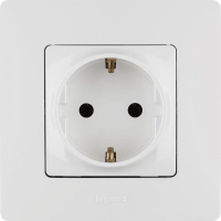 Розетка 1-м СП Etika 16А IP20 250В 2P+E с заземл. немецк. стандарт винтов. клеммы механизм бел. IEK 672221 ТехноИмпульс