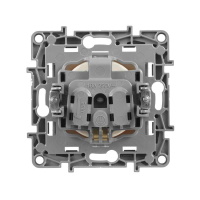 Розетка 1-м СП Etika 16А IP20 250В 2P+E с заземл. немецк. стандарт винтов. клеммы механизм сл. кость Leg 672321 ТехноИмпульс