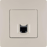 Розетка компьютерная 1-м СП Etika RJ45 кат.5E UTP механизм сл. кость IEK 672341 ТехноИмпульс