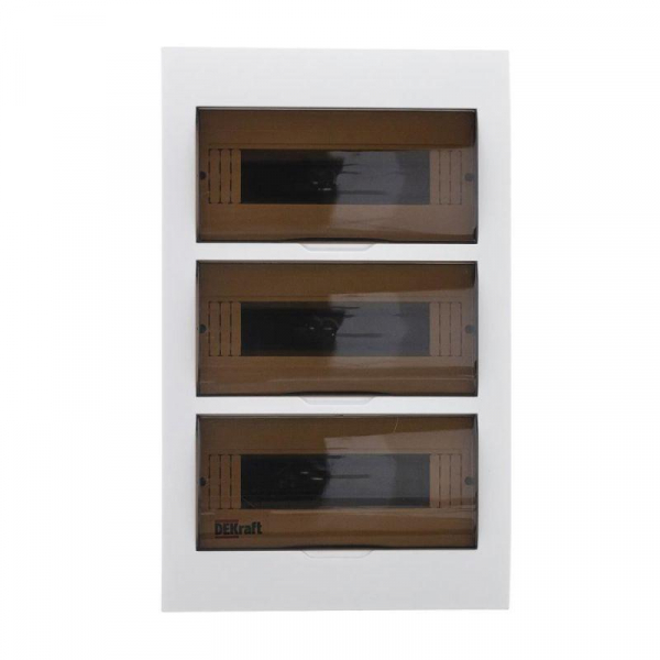 Корпус встраиваемый ЩРВ-П-36 50х36х10 36мод. IP41 пластик. DEKraft 31007DEK ТехноИмпульс