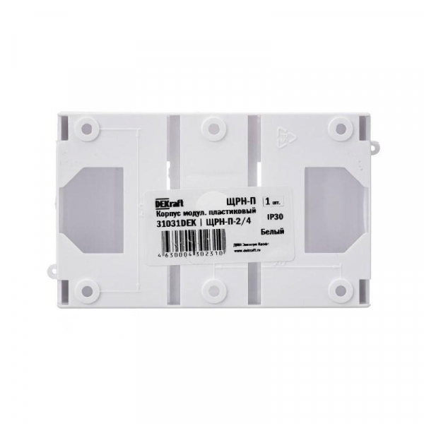Корпус навесной ЩРН-П-2/4 12.5х7.8х5.8 2-4мод. IP30 пластик. бел. DEKraft 31031DEK ТехноИмпульс