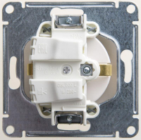 Розетка 1-м СП Glossa 16А IP20 с заземл. механизм перламутр. SE GSL000643 ТехноИмпульс