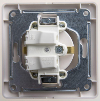 Розетка 1-м СП Glossa 16А IP20 с заземл. в сборе перламутр. SE GSL000642 ТехноИмпульс