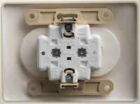 Розетка 2-м СП Glossa 16А IP20 250В без заземл. в сборе перламутр. SE GSL000620 ТехноИмпульс