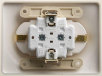 Розетка 2-м СП Glossa 16А IP20 с заземл. в сборе перламутр. SE GSL000624 ТехноИмпульс