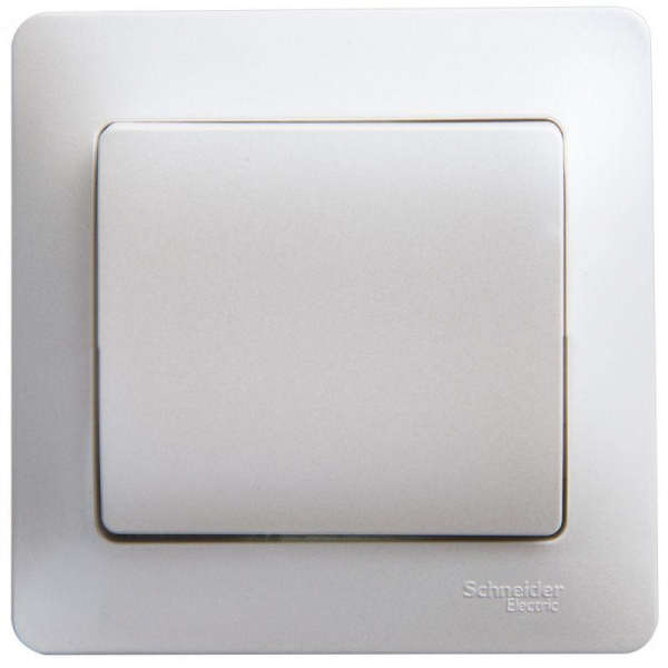 Выключатель 1-кл. СП Glossa 10А IP20 (сх. 1) 10AX в сборе перламутр. SE GSL000612 ТехноИмпульс