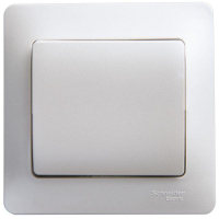 Выключатель 1-кл. СП Glossa 10А IP20 (сх. 1) 10AX в сборе перламутр. SE GSL000612 ТехноИмпульс