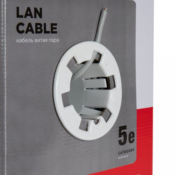 Кабель витая пара F/UTP кат.5e 4х2х24AWG solid PVC INDOOR сер. (м) Rexant 01-0143 ТехноИмпульс