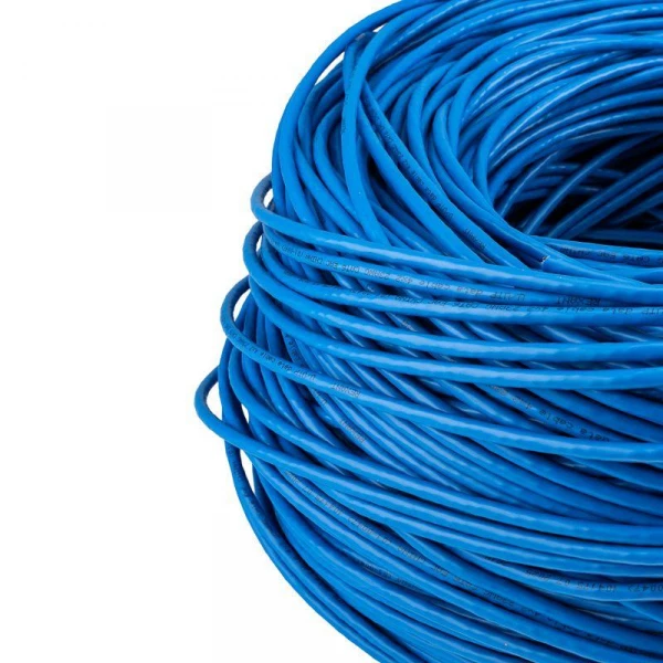 Кабель витая пара U/UTP кат.6 4х2х23AWG solid CU PVC син. (м) Rexant 01-0047 ТехноИмпульс