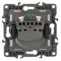 Розетка 1-м СП Эра12 12-2101-01 16А IP20 16AX 250В 2P+E Schuko механизм бел. Эра Б0014675 ТехноИмпульс