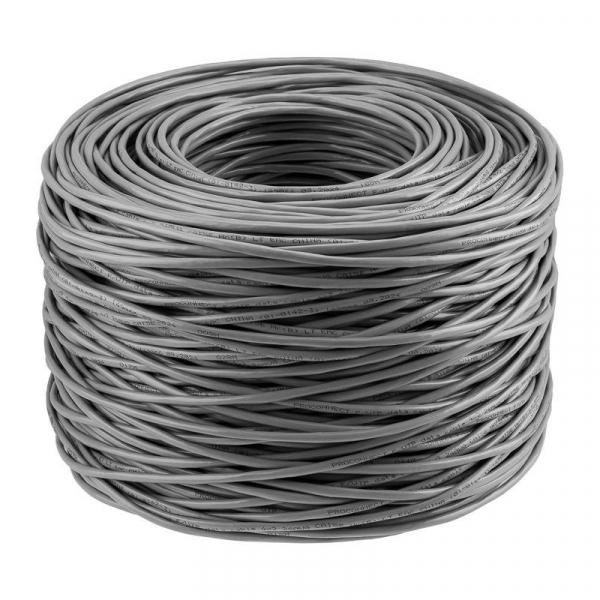 Кабель витая пара F/UTP кат.5e 4х2х24AWG solid CCA PVC INDOOR омедненный сер. (м) PROCONNECT 01-0142-3 ТехноИмпульс
