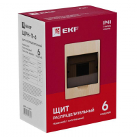 Щит ЩРН-П-6 IP41 светлое дерево PROxima EKF pb40-n-6-light ТехноИмпульс