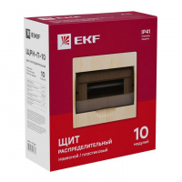 Щит ЩРН-П-10 IP41 светлое дерево PROxima EKF pb40-n-10-light ТехноИмпульс