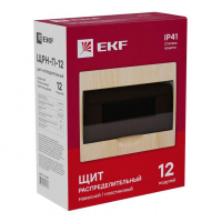 Щит ЩРН-П-12 IP41 светлое дерево PROxima EKF pb40-n-12-light ТехноИмпульс