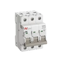Выключатель автоматический модульный 3п C 20А 6кА AV-6 AVERES EKF mcb6-3-20C-av ТехноИмпульс