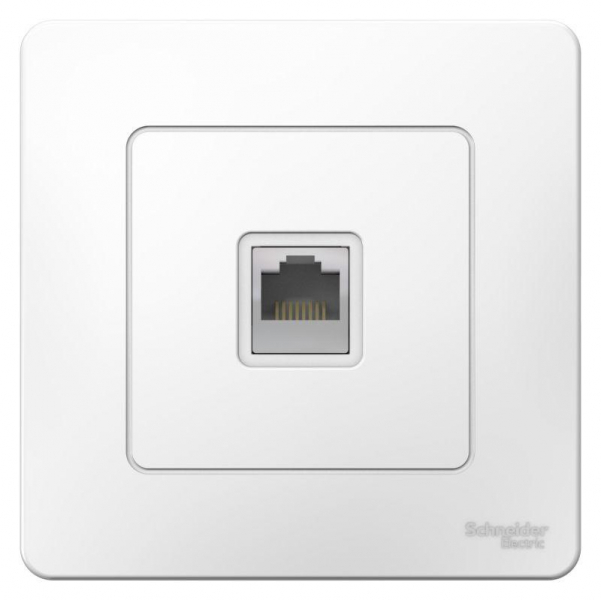 Розетка компьютерная 1-м СП Blanca RJ45 кат.5E бел. SE BLNIS045001 ТехноИмпульс