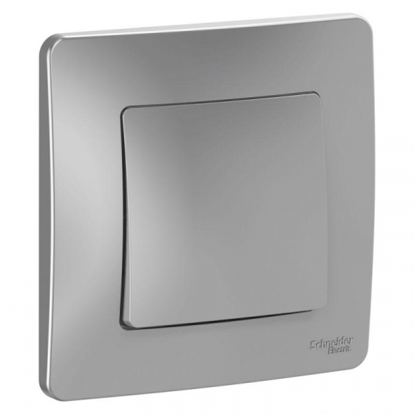 Выключатель 1-кл. СП Blanca 10А IP20 (сх. 1) 250В алюм. SE BLNVS010103 ТехноИмпульс