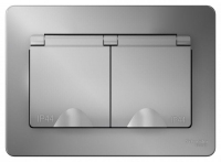 Розетка 2-м СП Blanca 16А IP44 250В с заземл. защ. шторки с крышкой алюм. SE BLNRS441123 ТехноИмпульс