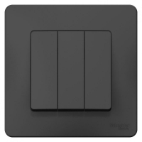 Выключатель 3-кл. СП Blanca 10А IP20 (сх. 1+1+1) 250В антрацит SE BLNVS100506 ТехноИмпульс
