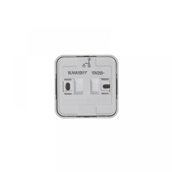 Выключатель 2-кл. ОП Blanca 10А IP20 (сх. 5) 250В с подсветкой с изолир. пластиной бел. SE BLNVA105111 ТехноИмпульс