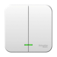 Выключатель 2-кл. ОП Blanca 10А IP20 (сх. 5) 250В с подсветкой с изолир. пластиной бел. SE BLNVA105111 ТехноИмпульс