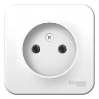 Розетка 1-м ОП Blanca 16А IP20 250В без заземл. без защ. шторок с изолир. пластиной бел. SE BLNRA000111 ТехноИмпульс