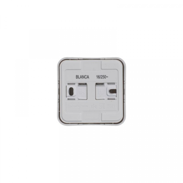 Розетка 1-м ОП Blanca 16А IP20 250В с заземл. защ. шторки с изолир. пластиной бел. SE BLNRA011111 ТехноИмпульс