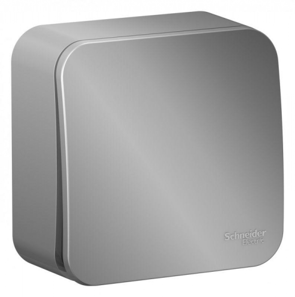 Выключатель 1-кл. ОП Blanca 10А IP20 (сх. 1) 250В с изолир. пластиной алюм. SE BLNVA101013 ТехноИмпульс