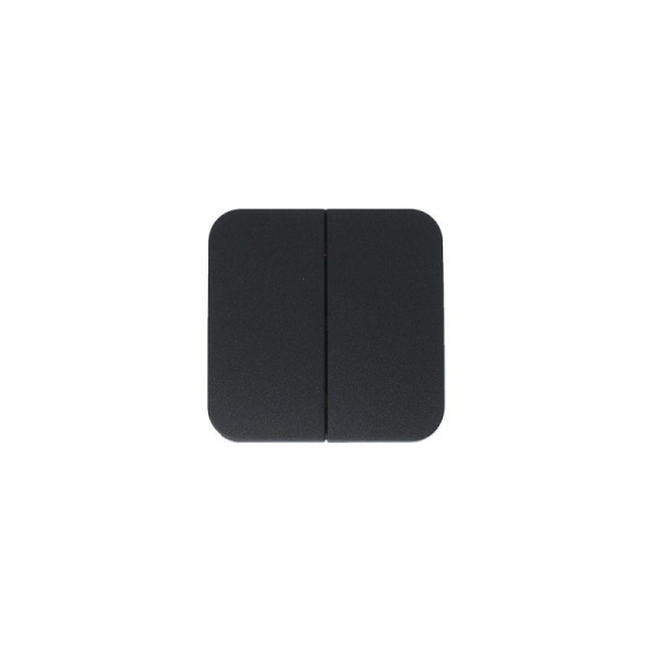 Выключатель 2-кл. ОП Blanca 10А IP20 (сх. 5) 250В с изолир. пластиной антрацит SE BLNVA105016 ТехноИмпульс