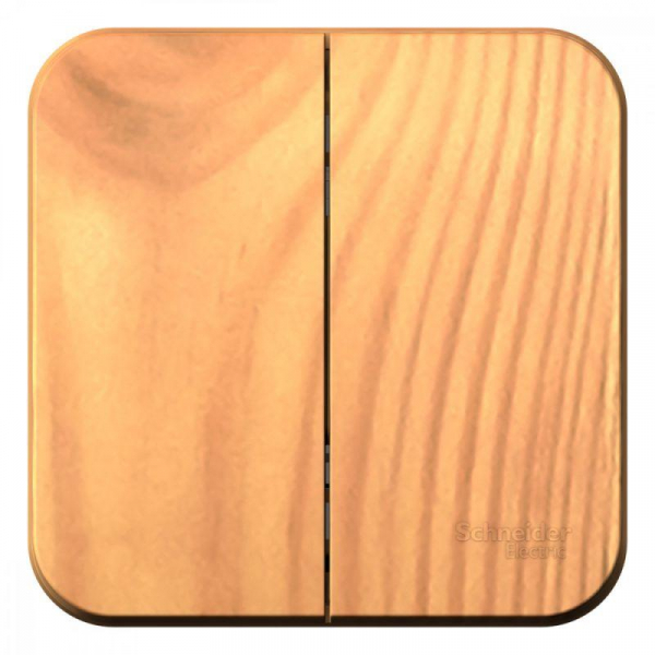 Выключатель 2-кл. ОП Blanca 10А IP20 (сх. 5) 250В с изолир. пластиной ясень SE BLNVA105015 ТехноИмпульс