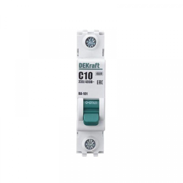 Выключатель автоматический модульный 1п C 10А 4.5кА ВА-101 DEKraft 11053DEK ТехноИмпульс