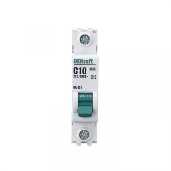 Выключатель автоматический модульный 1п C 10А 4.5кА ВА-101 DEKraft 11053DEK ТехноИмпульс