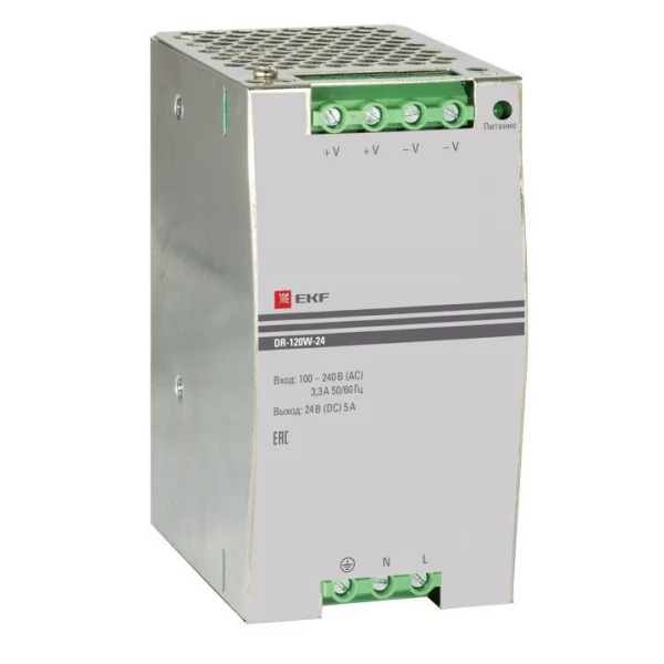 Блок питания 24В DR-120W-24 EKF dr-120w-24 ТехноИмпульс