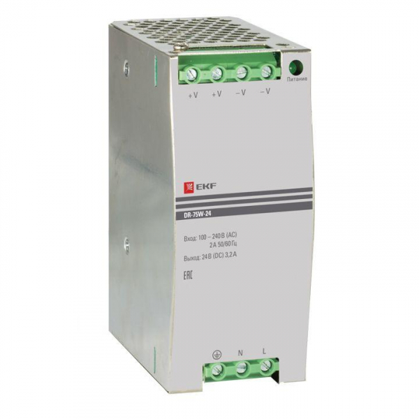 Блок питания 24В DR-75W-24 EKF dr-75w-24 ТехноИмпульс