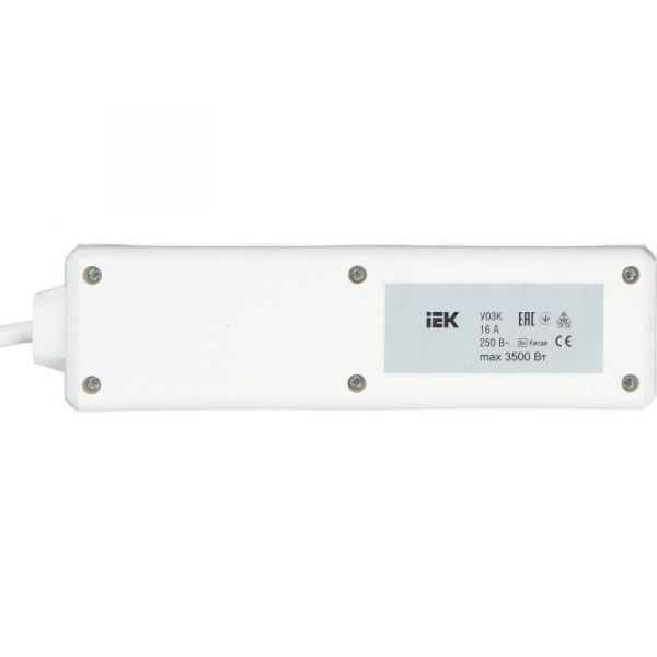 Удлинитель 3х1.5м с заземл. 16А IP20 У03К 2P+PE 250В ПВС 3х1 с выкл. IEK WYP10-16-03-01-ZK-17 ТехноИмпульс