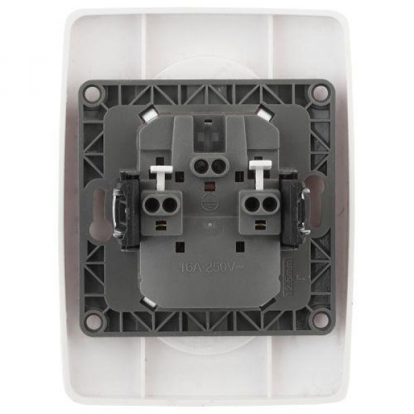 Розетка 2-м СП Эра12 12-2107-01 16А IP20 16AX 250В 2х2P бел. Эра Б0031238 ТехноИмпульс