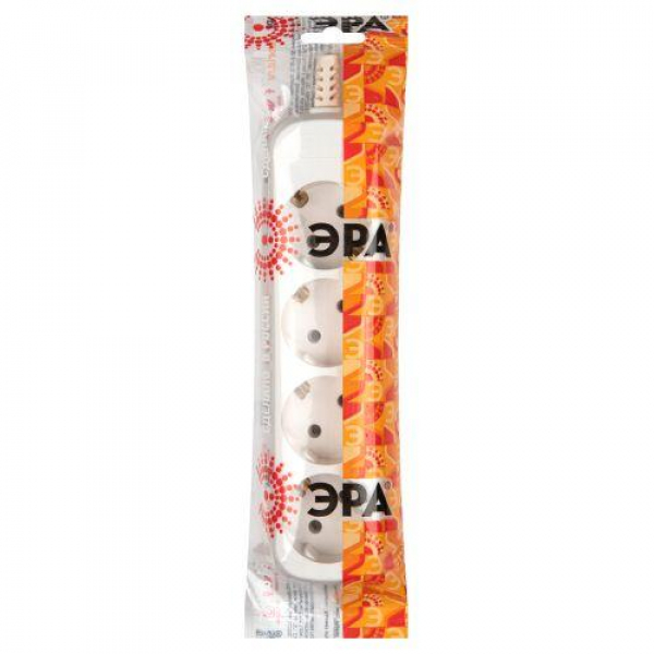 Колодка удлинителя 4-м с заземл. KX-4e Эра Б0028340 ТехноИмпульс